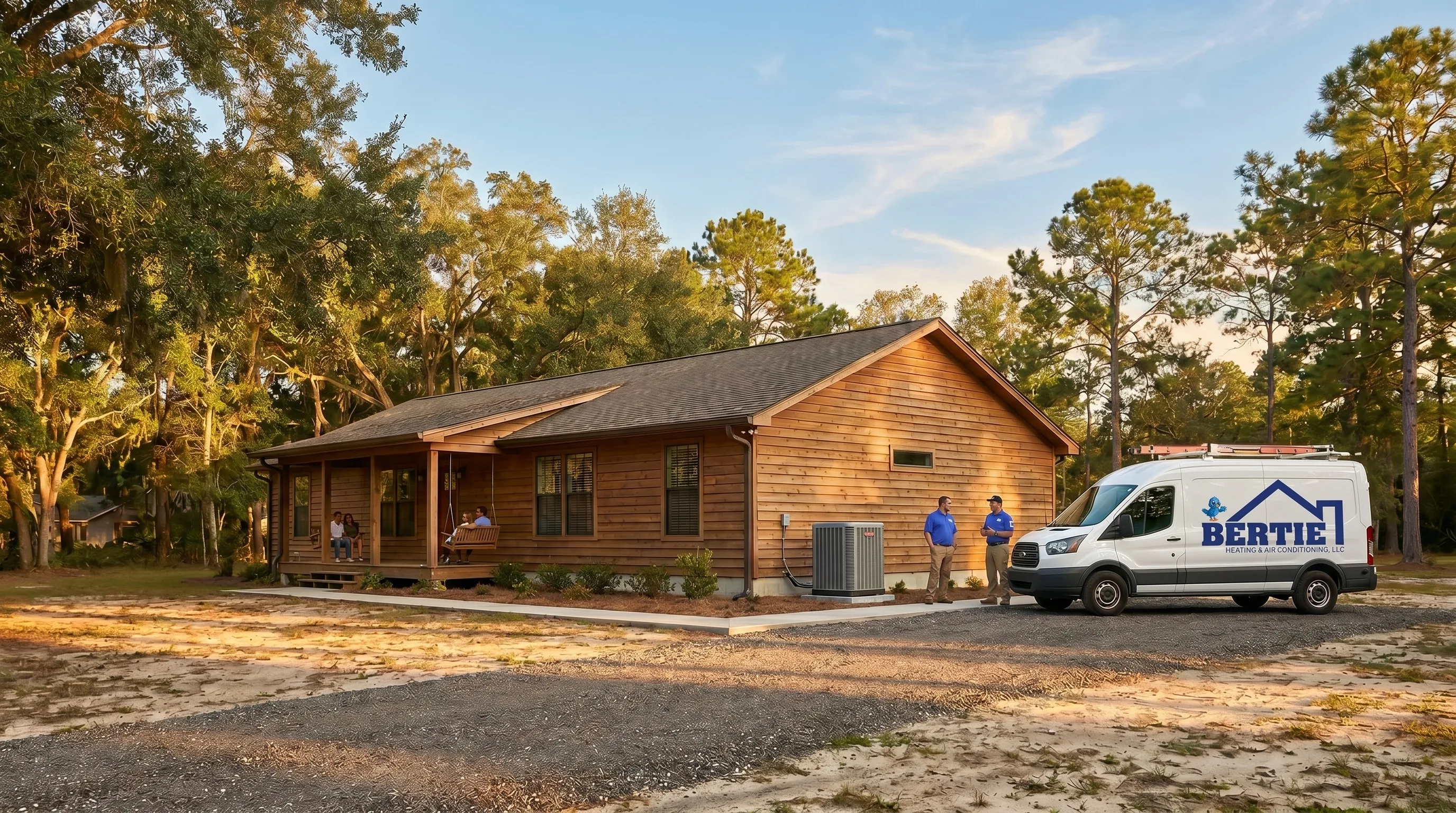 A Hawthorne, Florida neighborhood served by Bertie Air