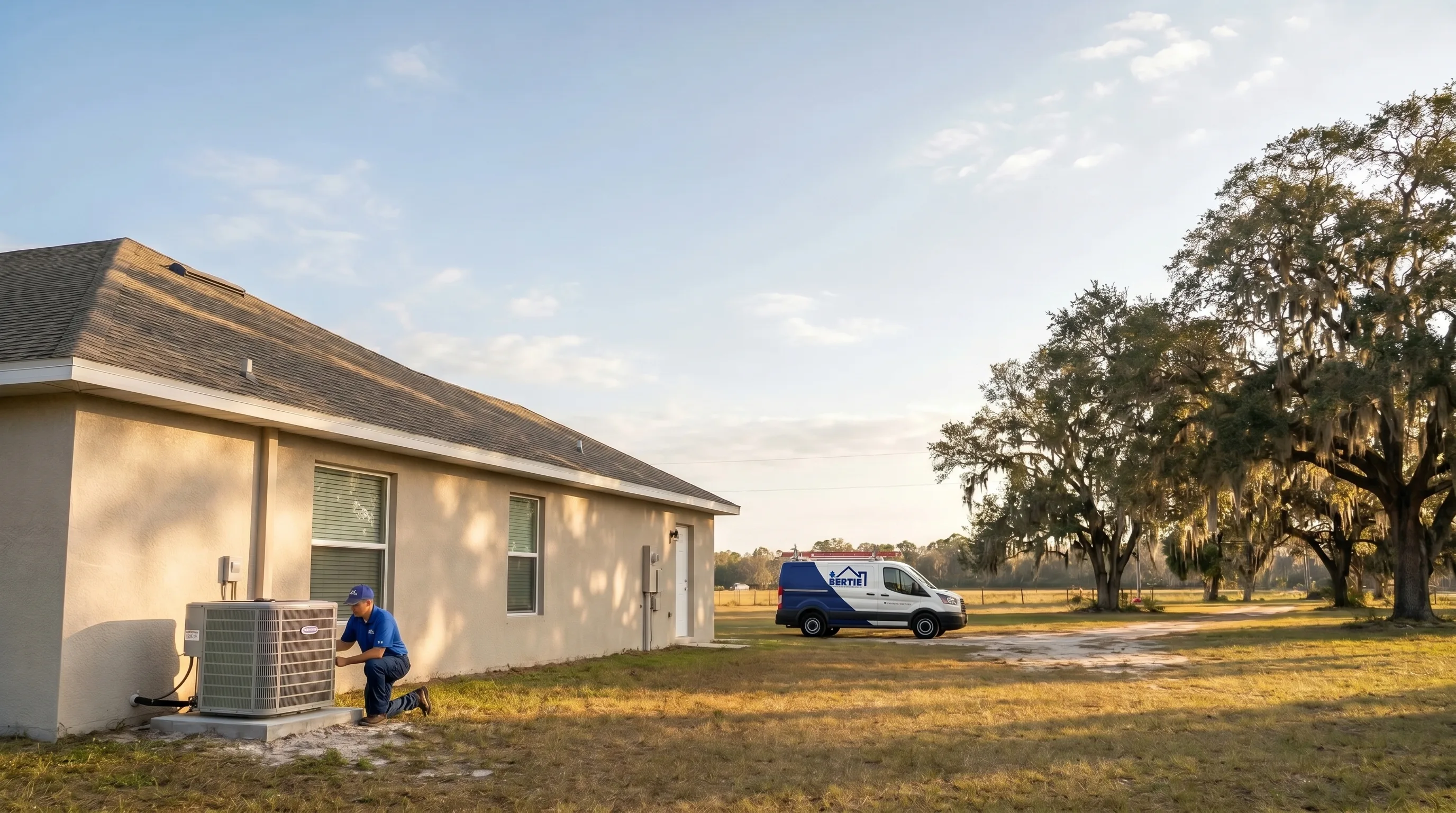 A Williston, Florida neighborhood served by Bertie Air